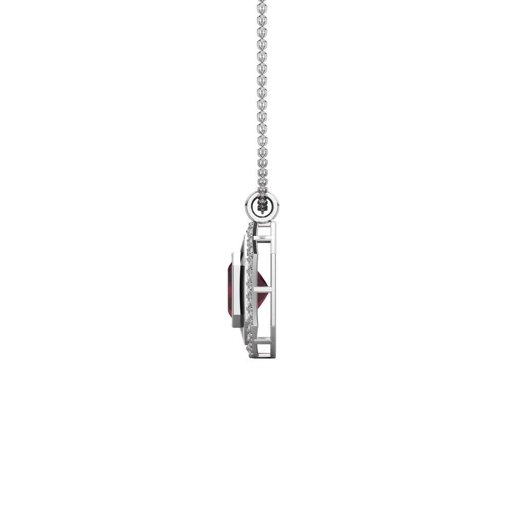 Diamond Cluster Pendant WSE194 - View 4