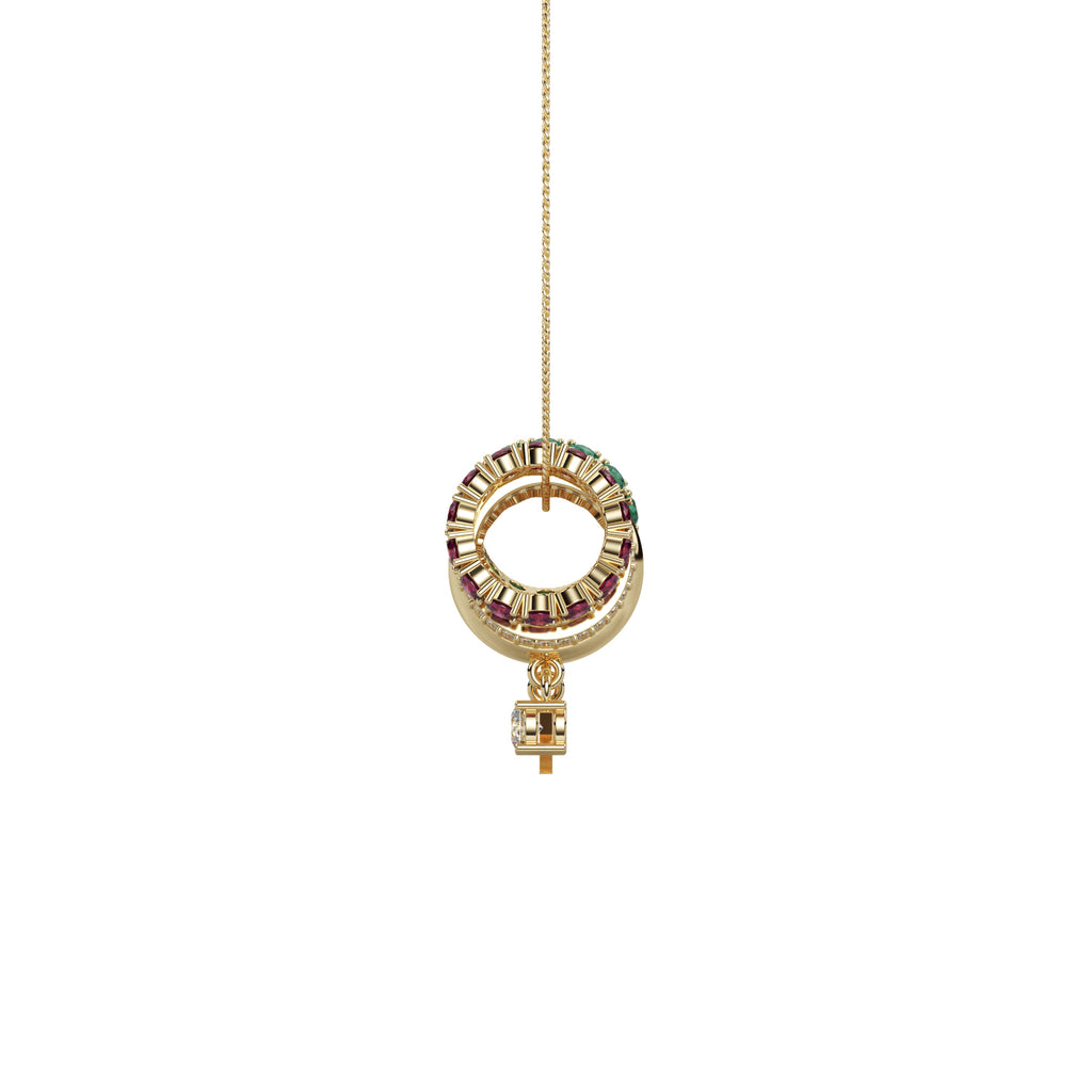 Diamond Oval Pendant WSE192 - View 8