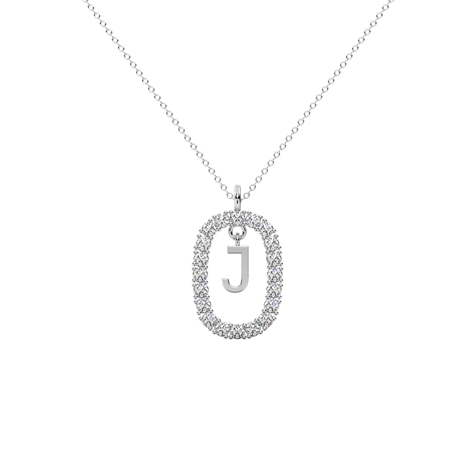 Diamond Teardrop Pendant WSE174 - View 3