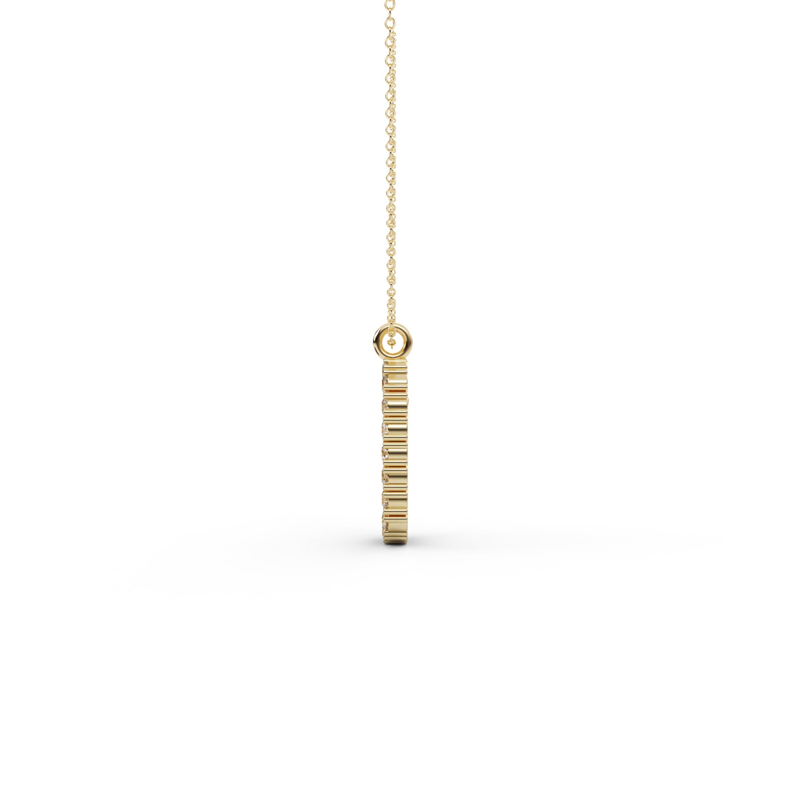Diamond Floral Pendant WSE173 - View 9