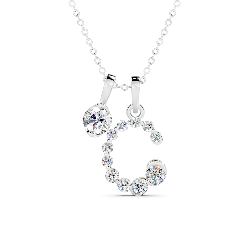 Diamond Initial D Pendant WSE254