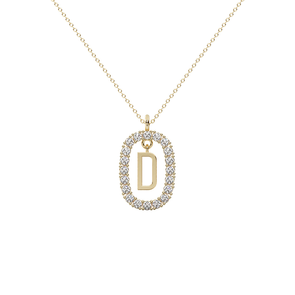 Diamond Oval Pendant WSE180 - View 6
