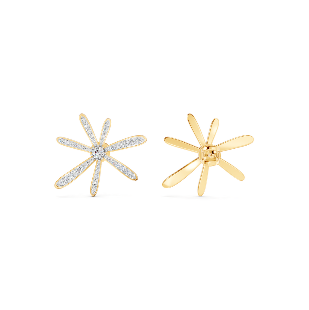 Cosmos Diamond Earrings – WSE23 – view 4