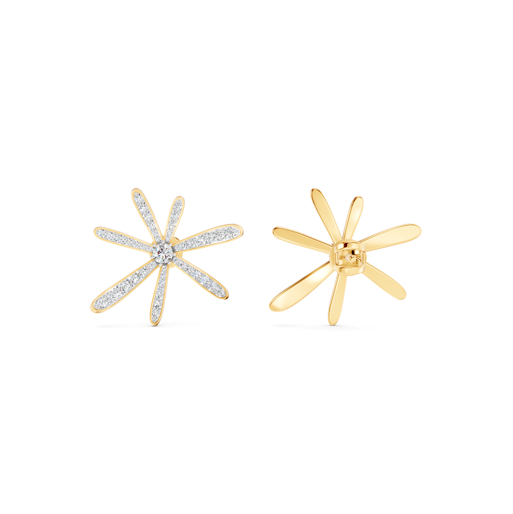 Cosmos Diamond Earrings – WSE23 – view 4