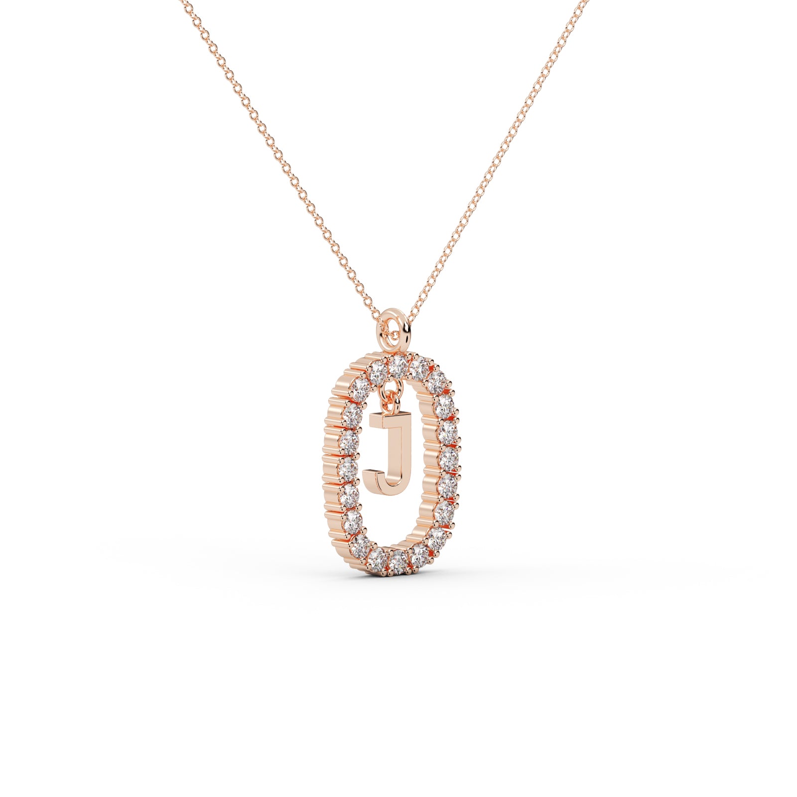 Diamond Teardrop Pendant WSE174 - View 4