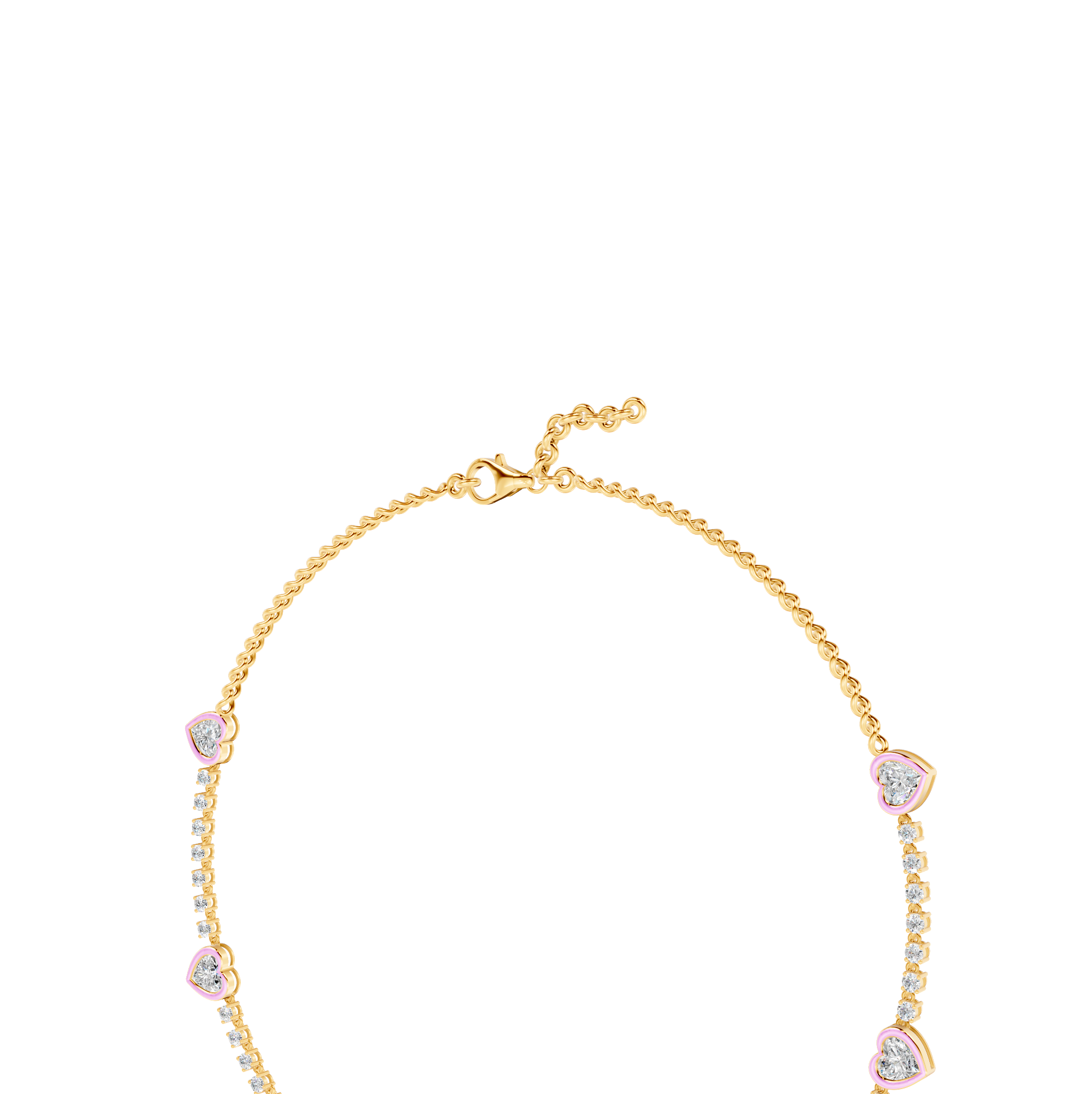 Opulence Heart Necklace – WSE35 – view 4