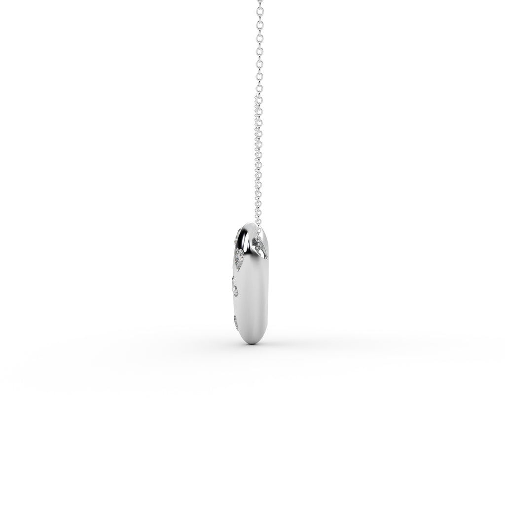 Diamond Butterfly Pendant WSE185 - View 8