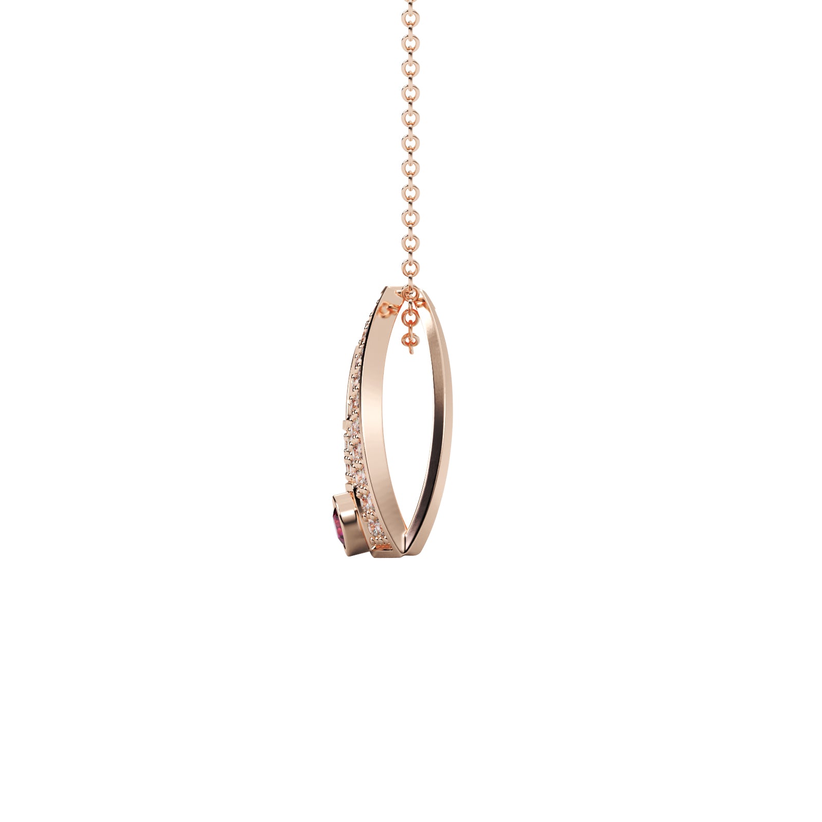 Diamond Floral Pendant WSE206 - View 8