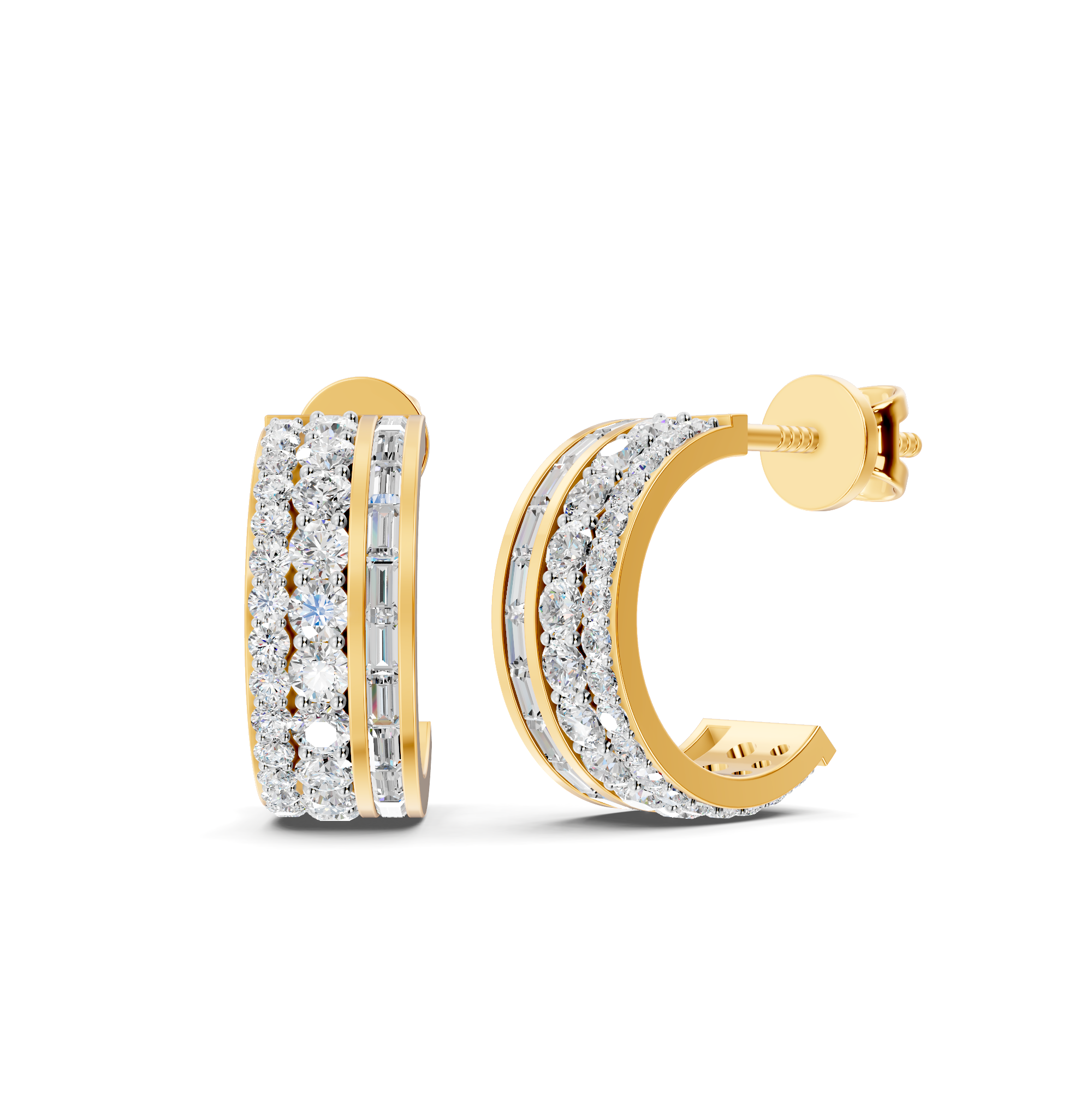 Regent Baguette Earrings – WSE17 – view 2