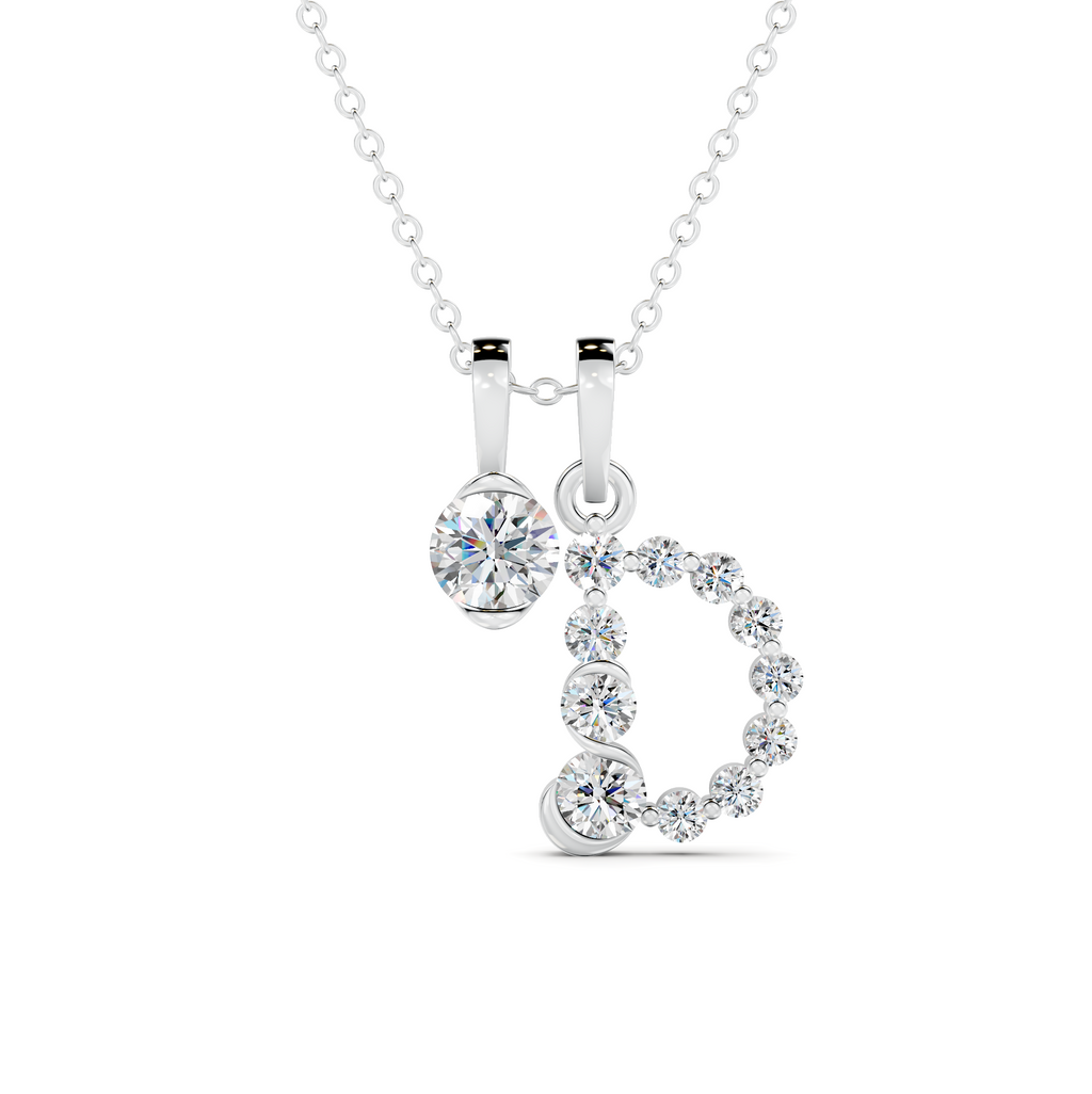 Diamond Initial A Pendant WSE253
