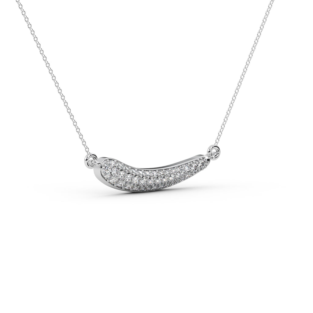 Diamond Moon Pendant WSE186 - View 7