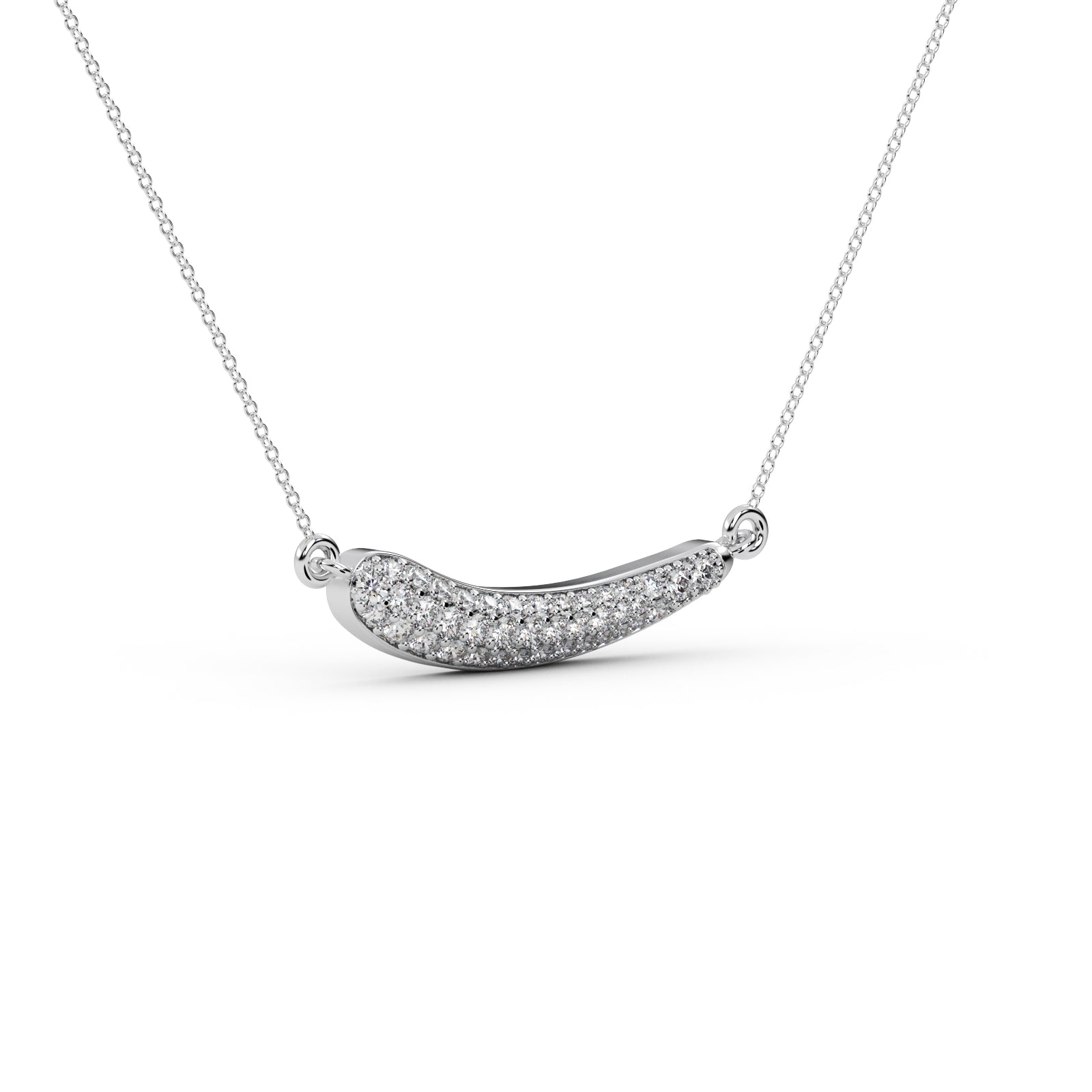 Diamond Moon Pendant WSE186 - View 7
