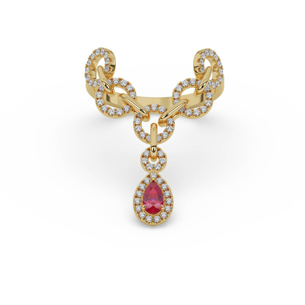 Infinity Pear Ring – WSE81