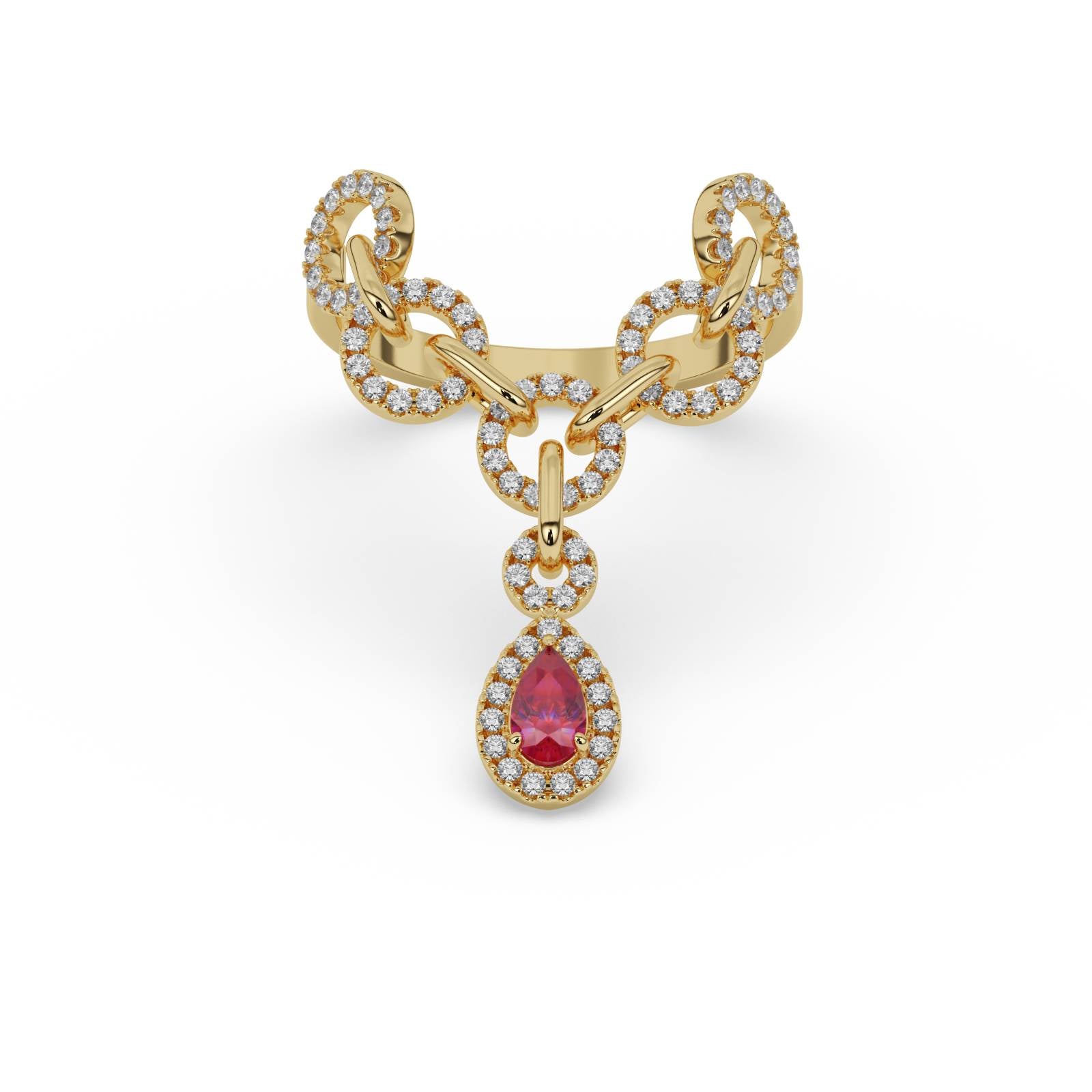 Infinity Pear Ring – WSE81