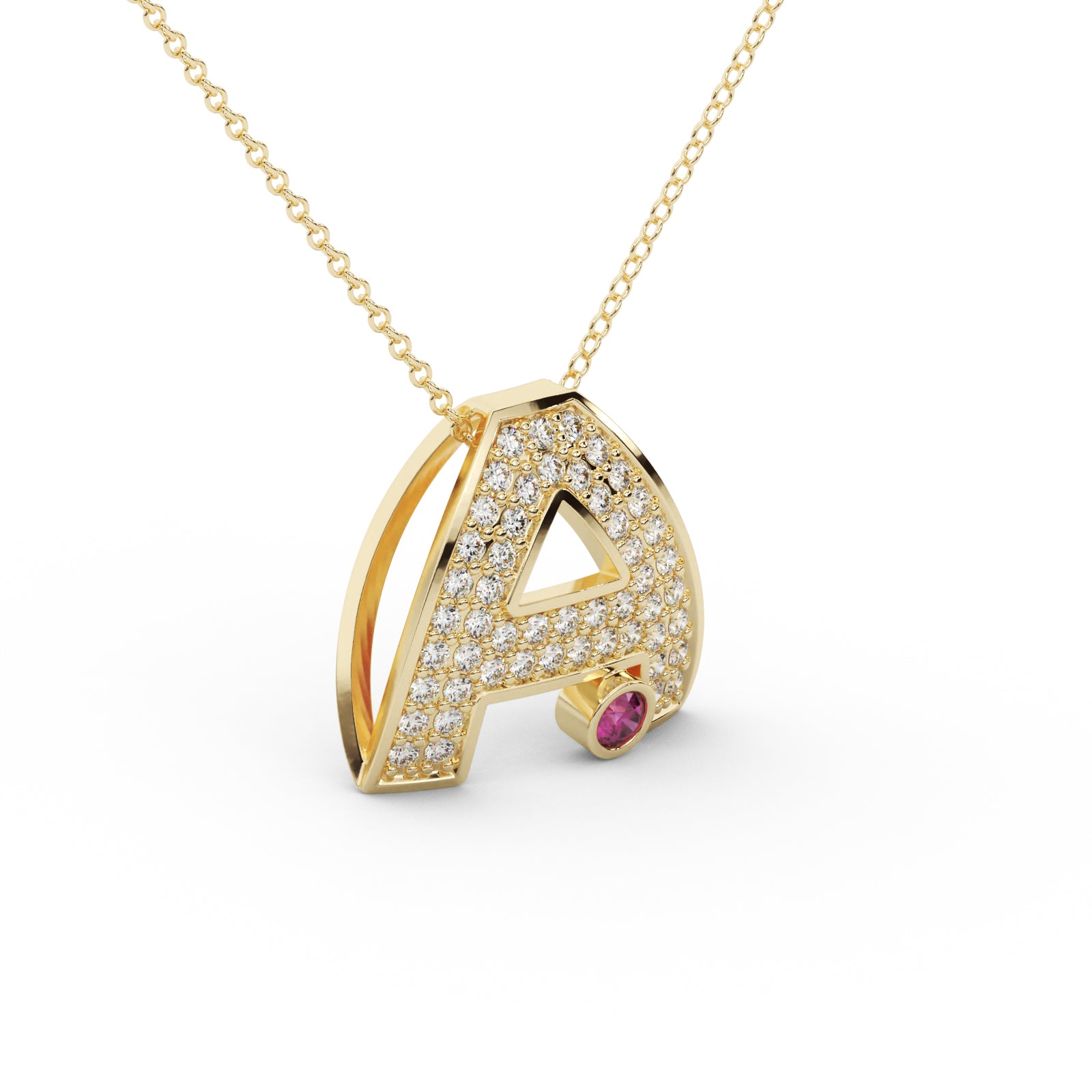 Diamond Floral Pendant WSE206 - View 5