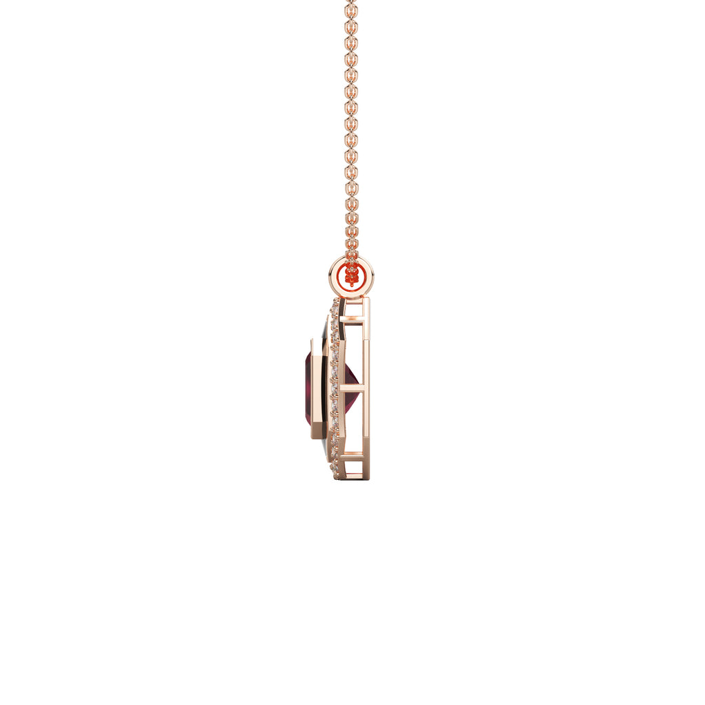 Diamond Cluster Pendant WSE194 - View 3