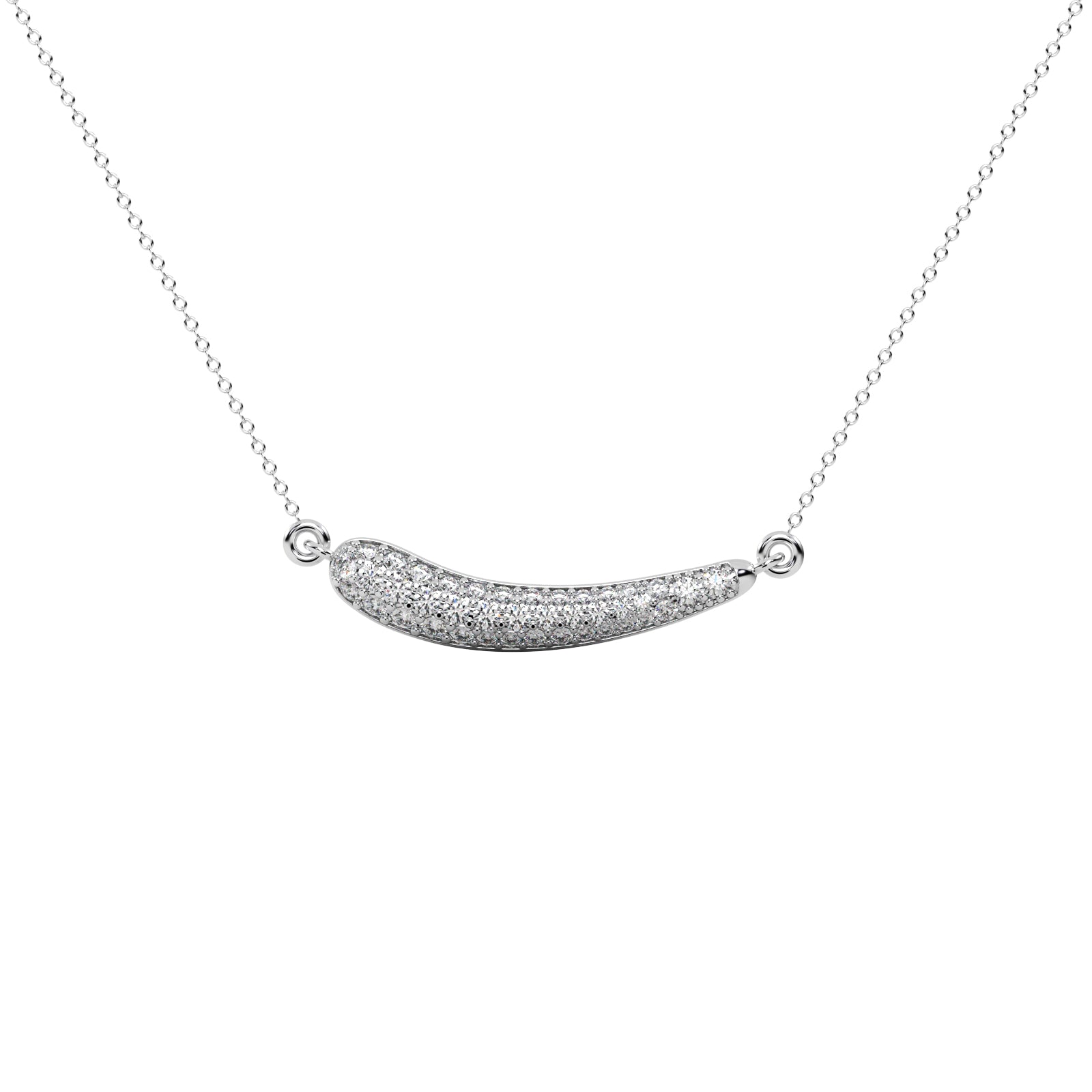 Diamond Moon Pendant WSE186 - View 4