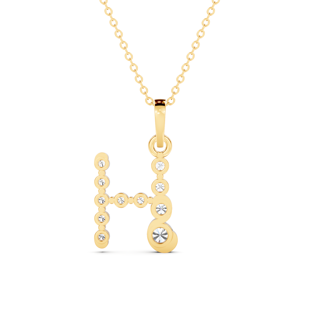 Diamond Initial A Pendant WSE259 - View 5