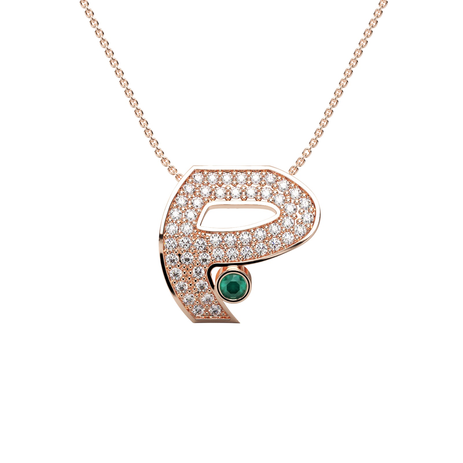 Diamond Charm Pendant WSE202 - View 3