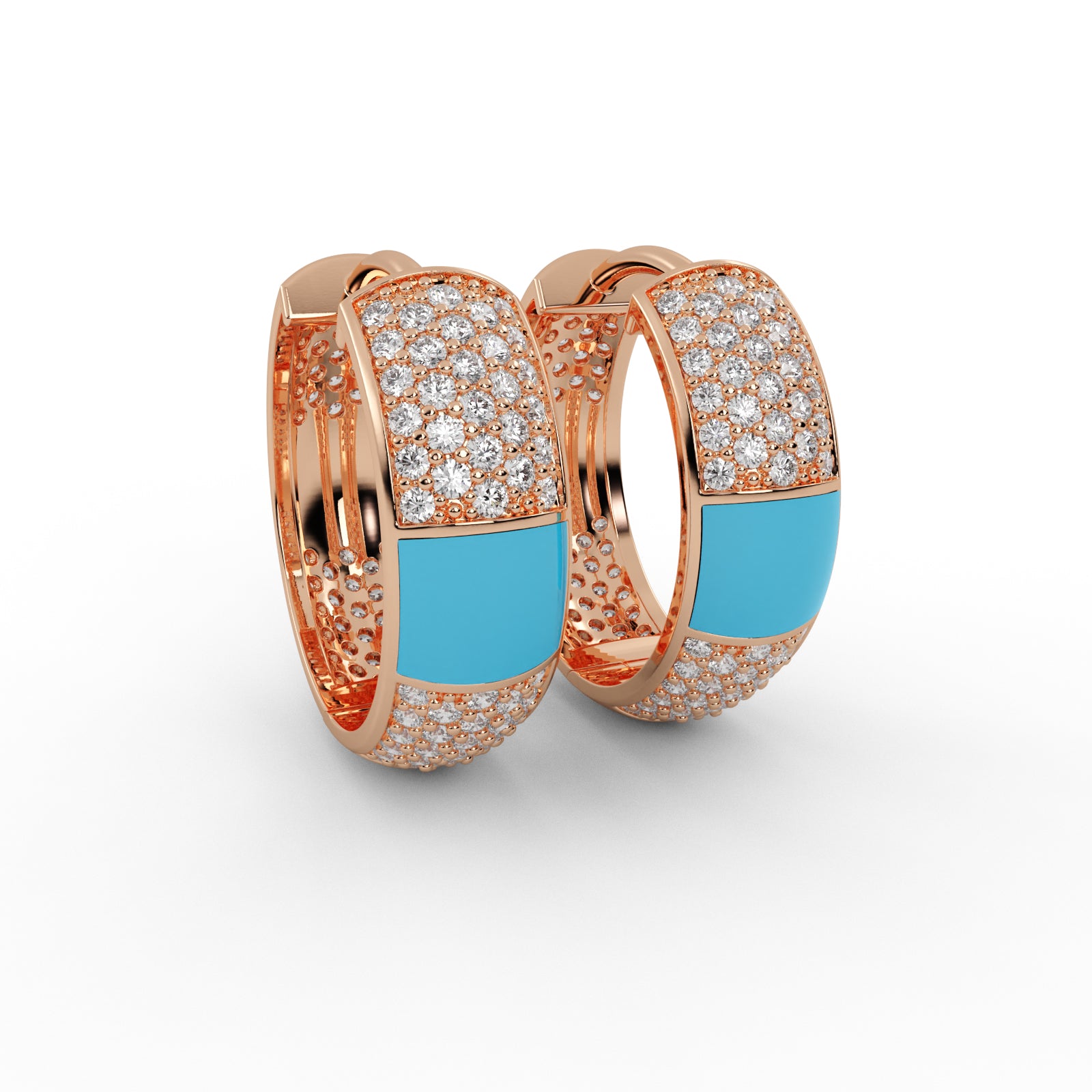 Diamond Waterfall Earrings WSE167 - View 2
