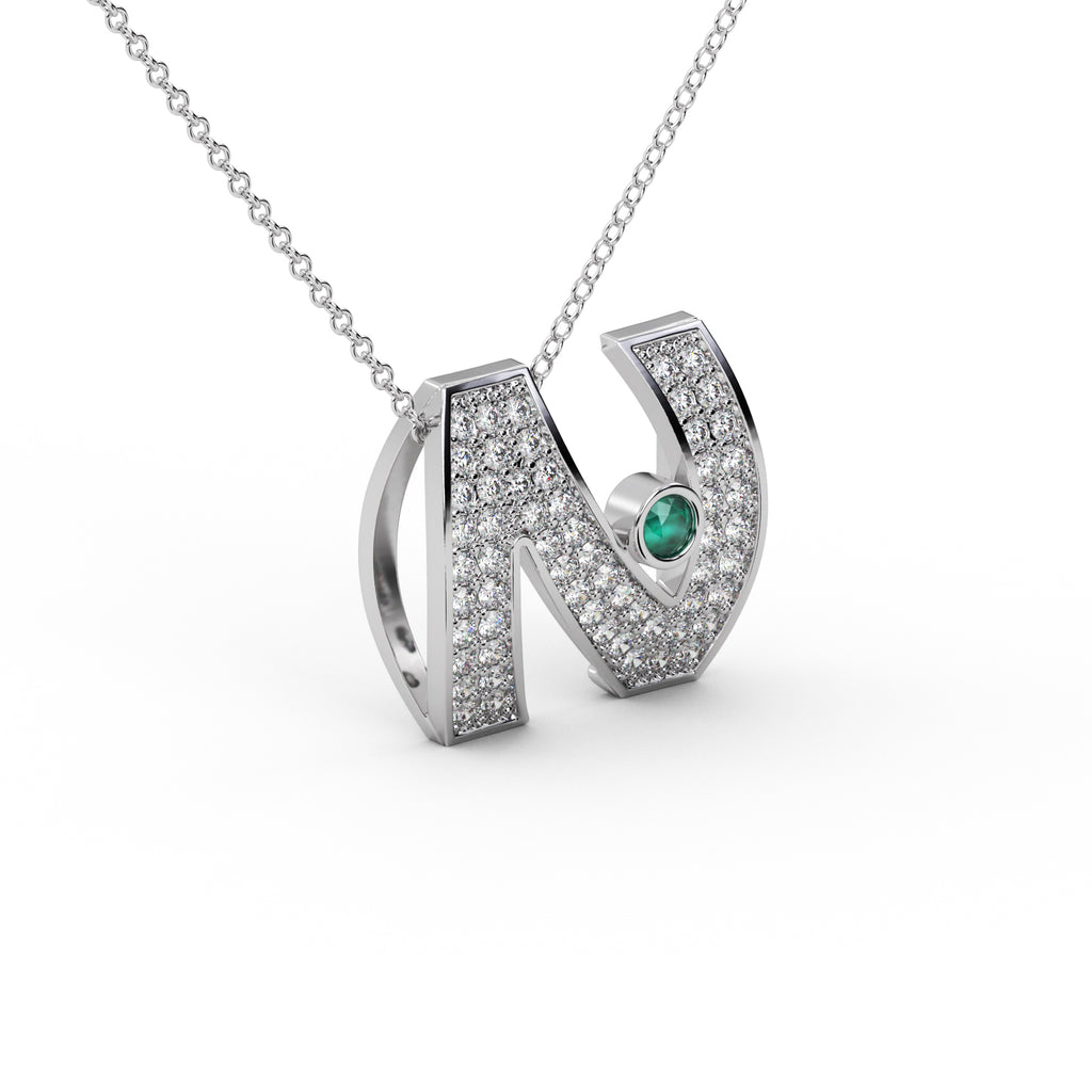Diamond Vintage Pendant WSE203 - View 3