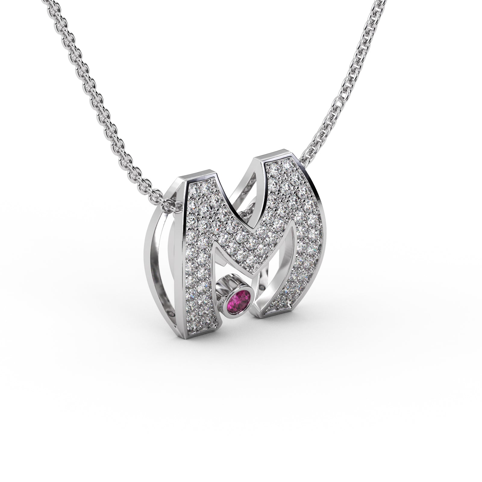 Diamond Square Pendant WSE204 - View 7