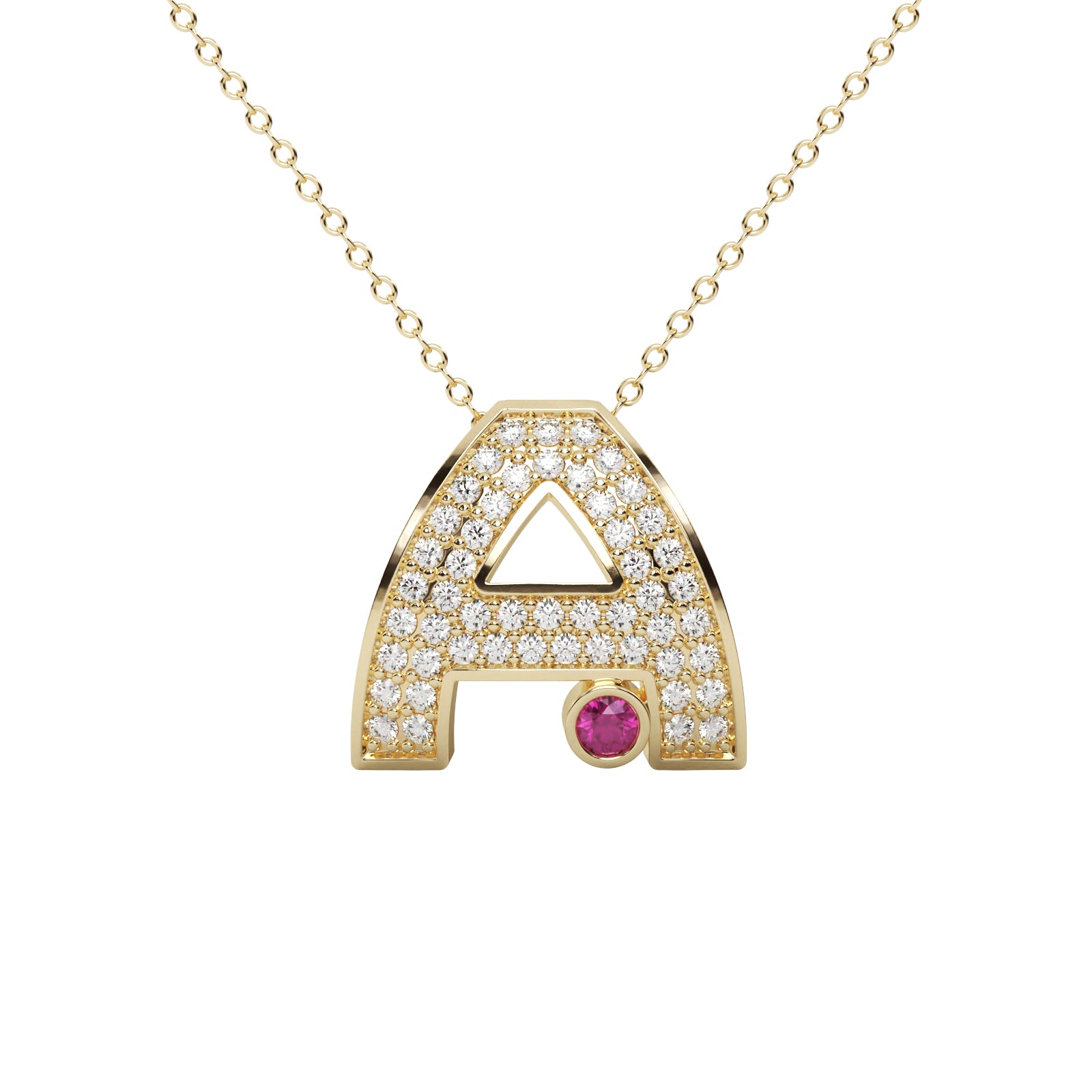 Diamond Floral Pendant WSE206 - View 4