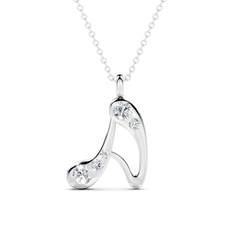 Diamond Initial A Pendant WSE263