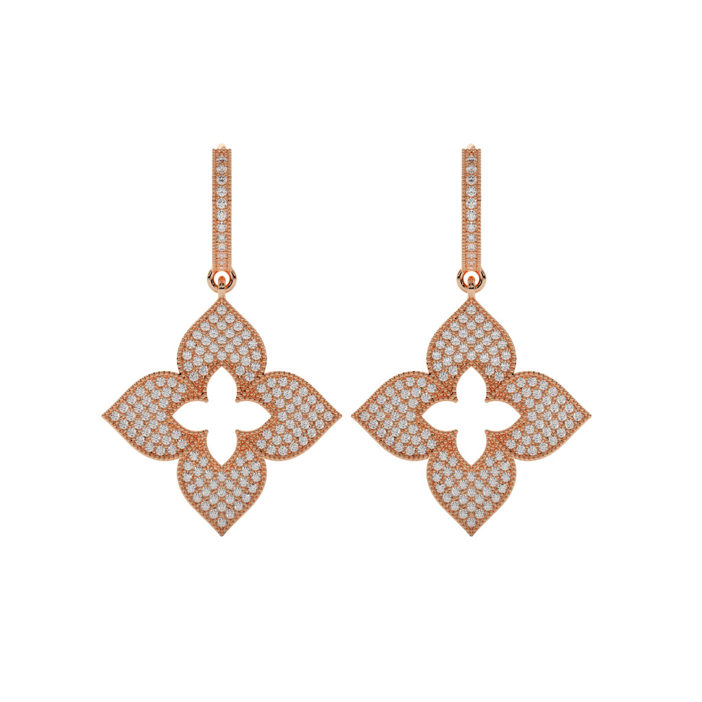 Diamond Bow Earrings WSE169