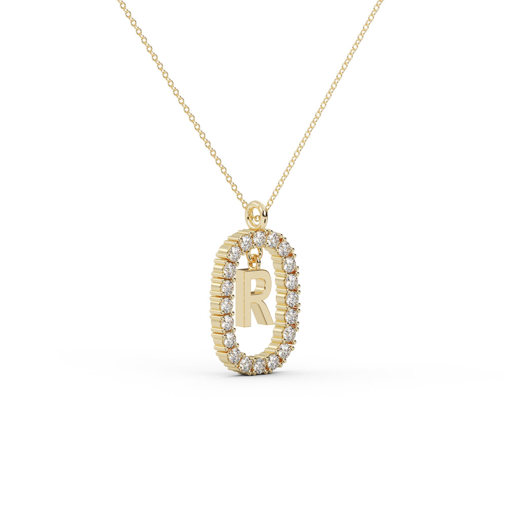 Diamond Hexagon Pendant WSE182 - View 3