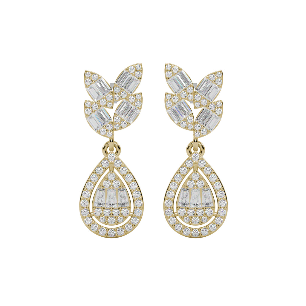 Diamond Pave Earrings WSE155 - View 4