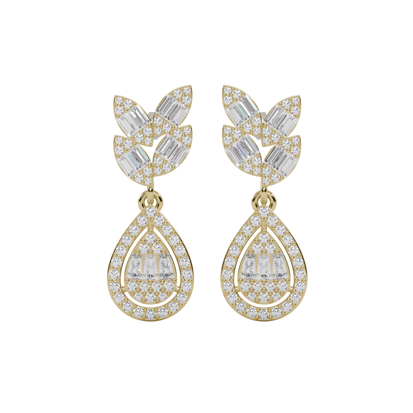 Diamond Pave Earrings WSE155 - View 4