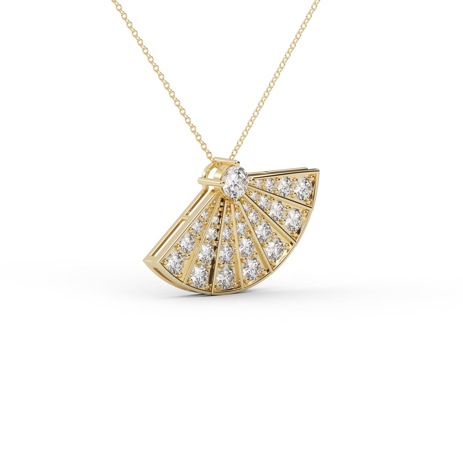 Diamond Cluster Pendant WSE184 - View 6
