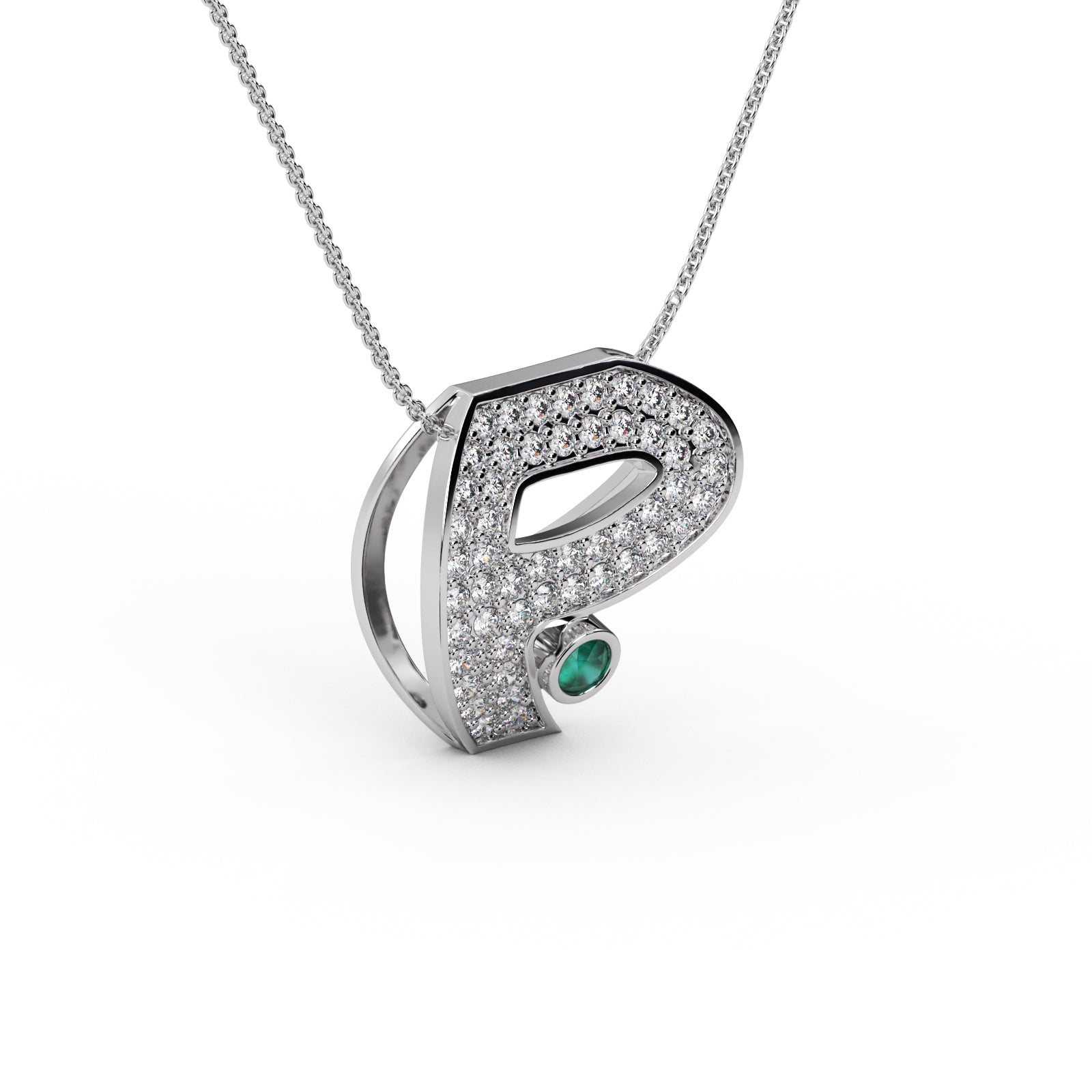 Diamond Charm Pendant WSE202 - View 7