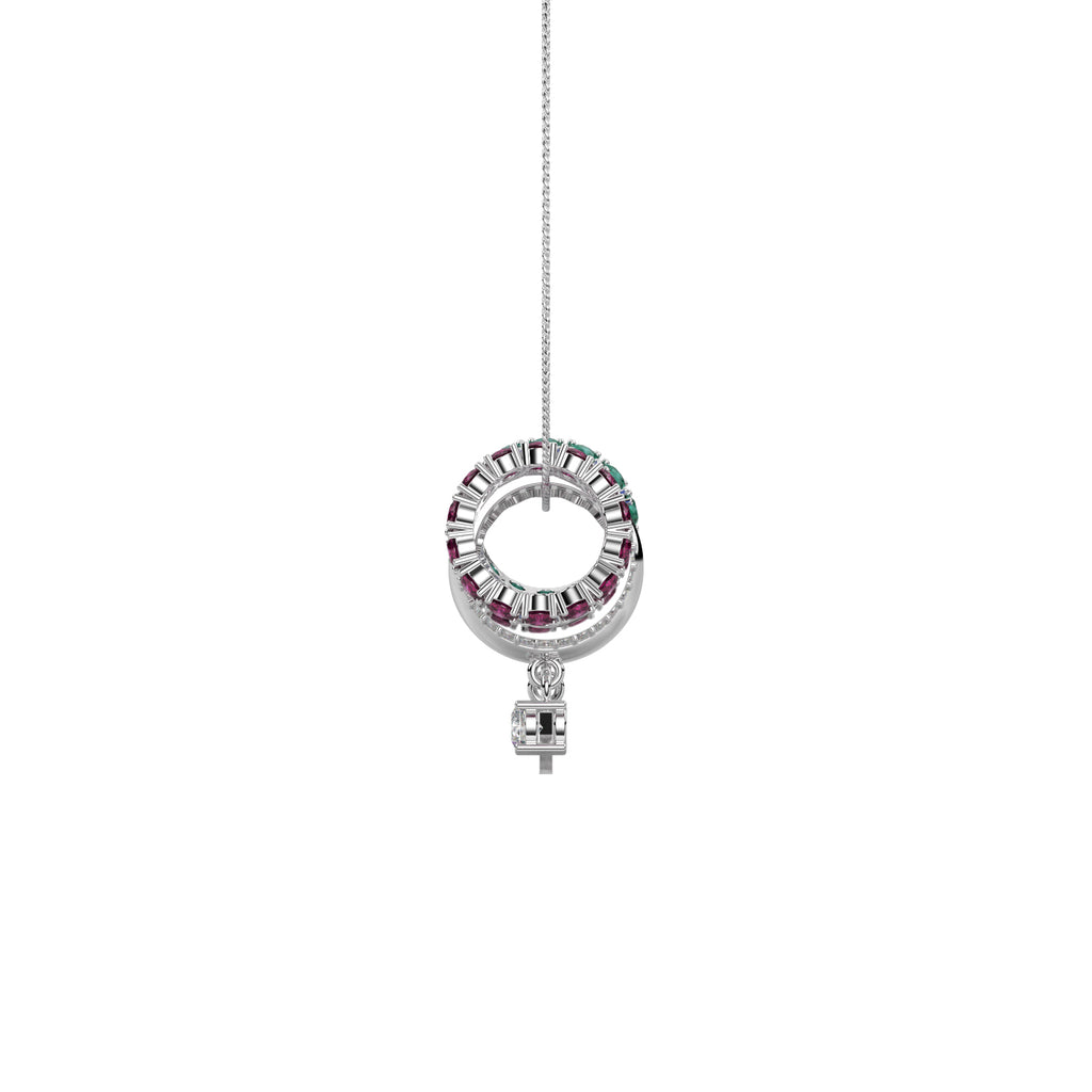 Diamond Oval Pendant WSE192