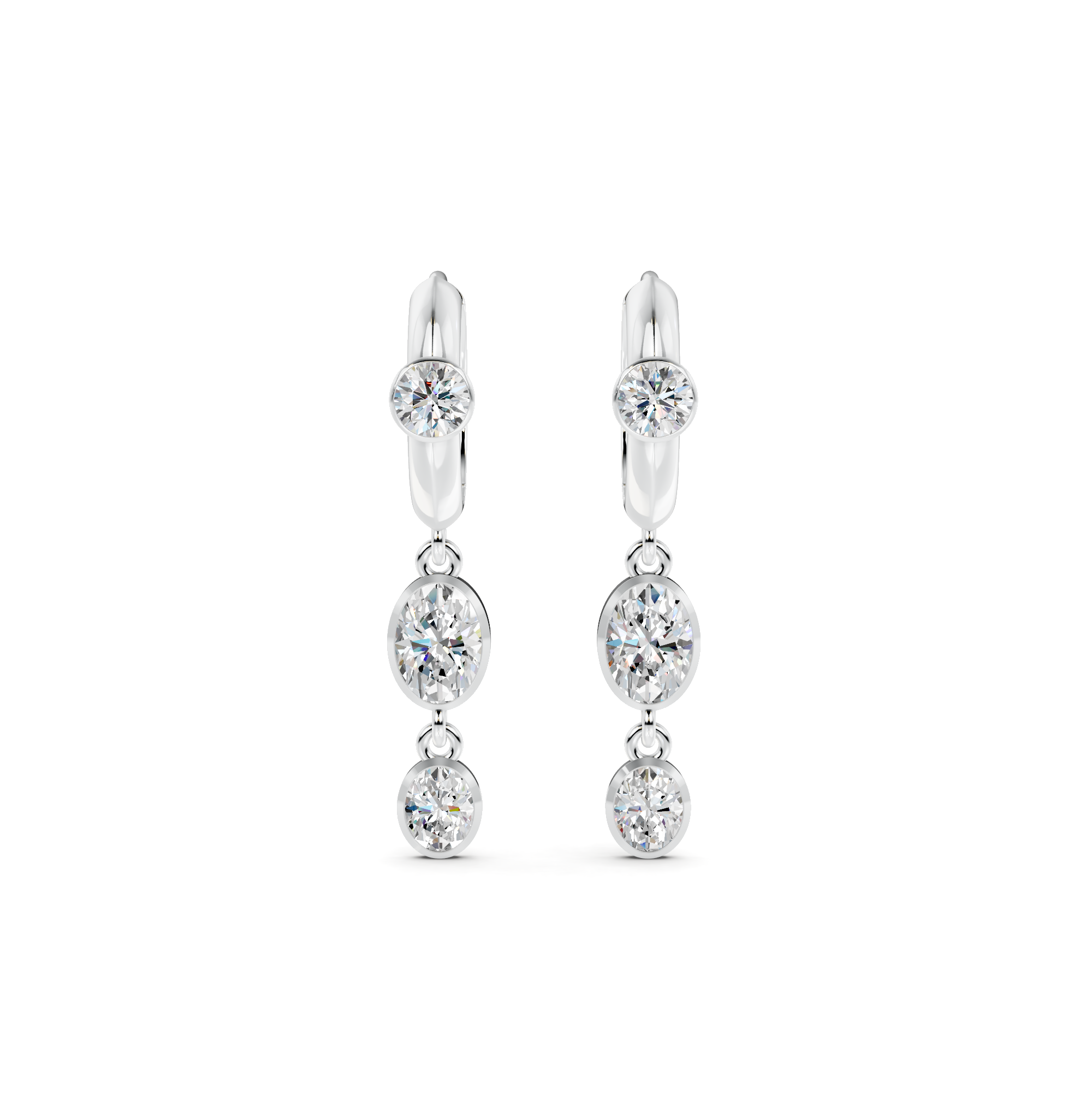 Diamond Drop Earrings WSE246