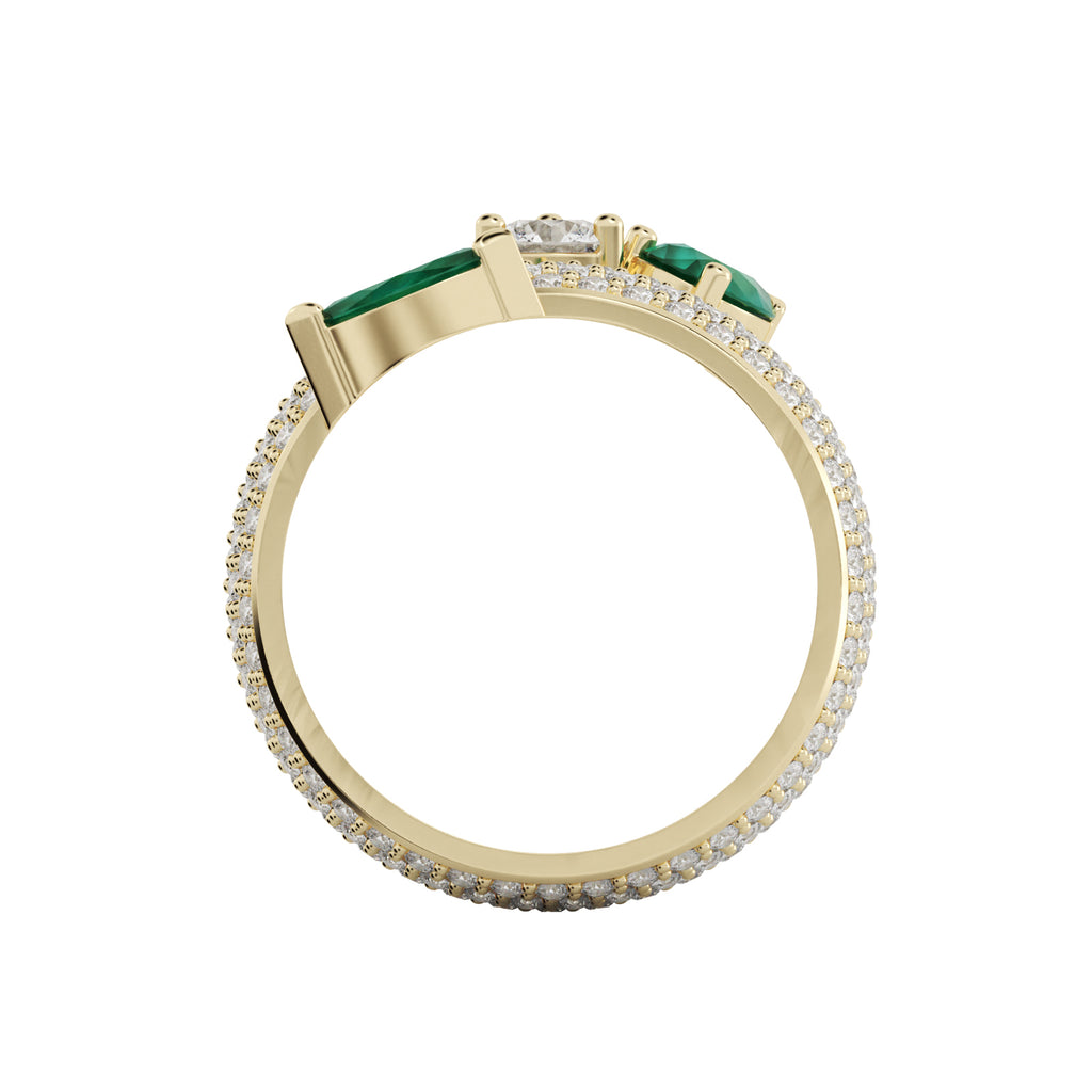 Diamond Floral Ring WSE214 - View 4