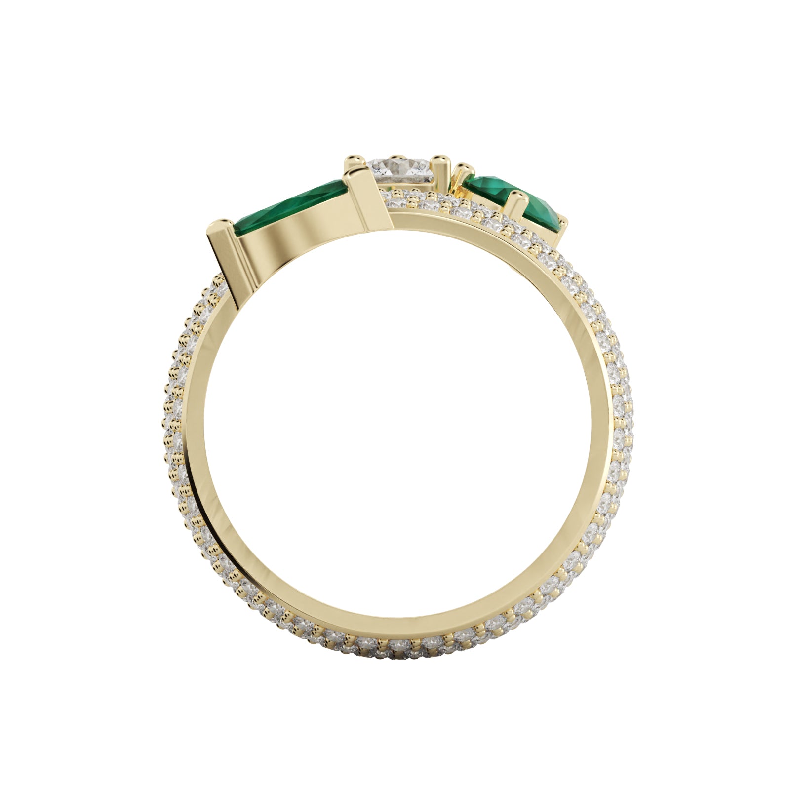 Diamond Floral Ring WSE214 - View 4