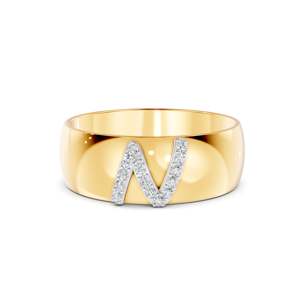 Diamond Crossover Ring WSE227 - View 4
