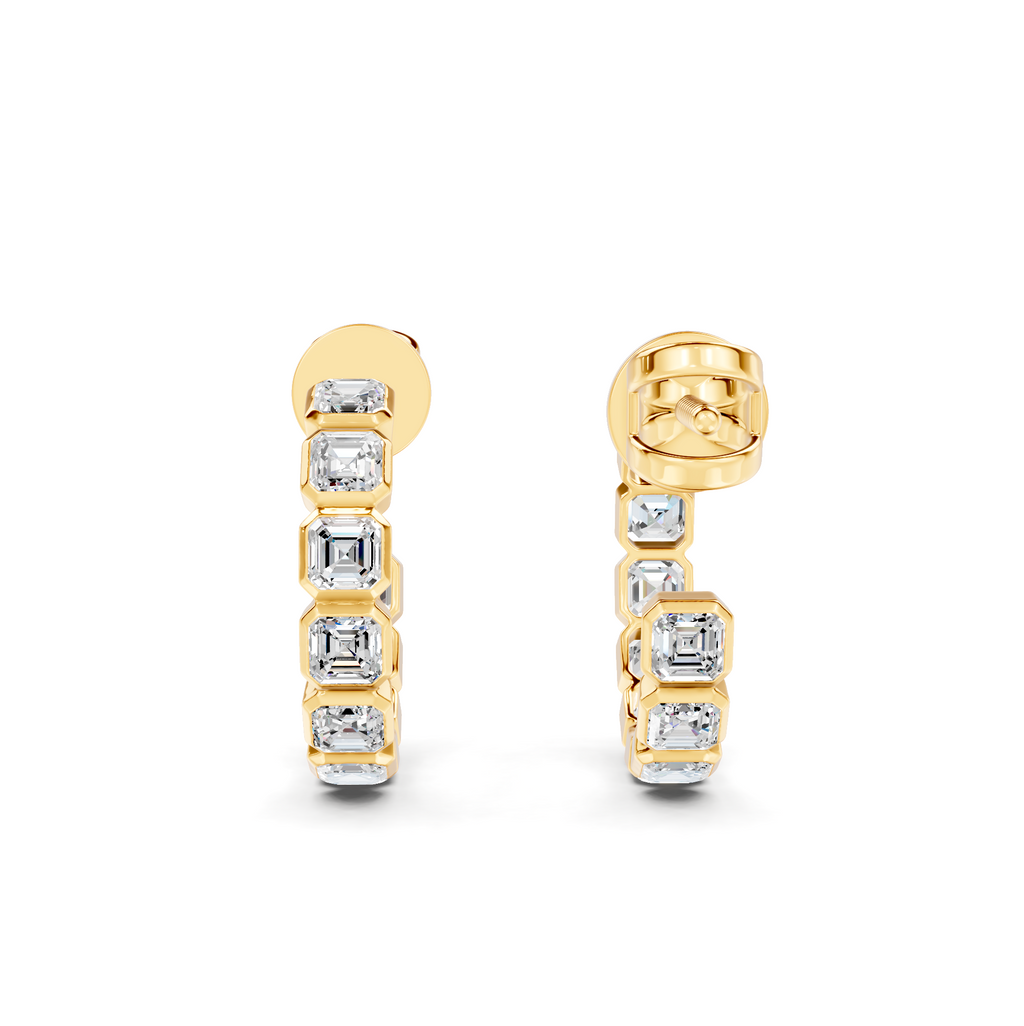 Diamond Cluster Earrings WSE249 - View 7