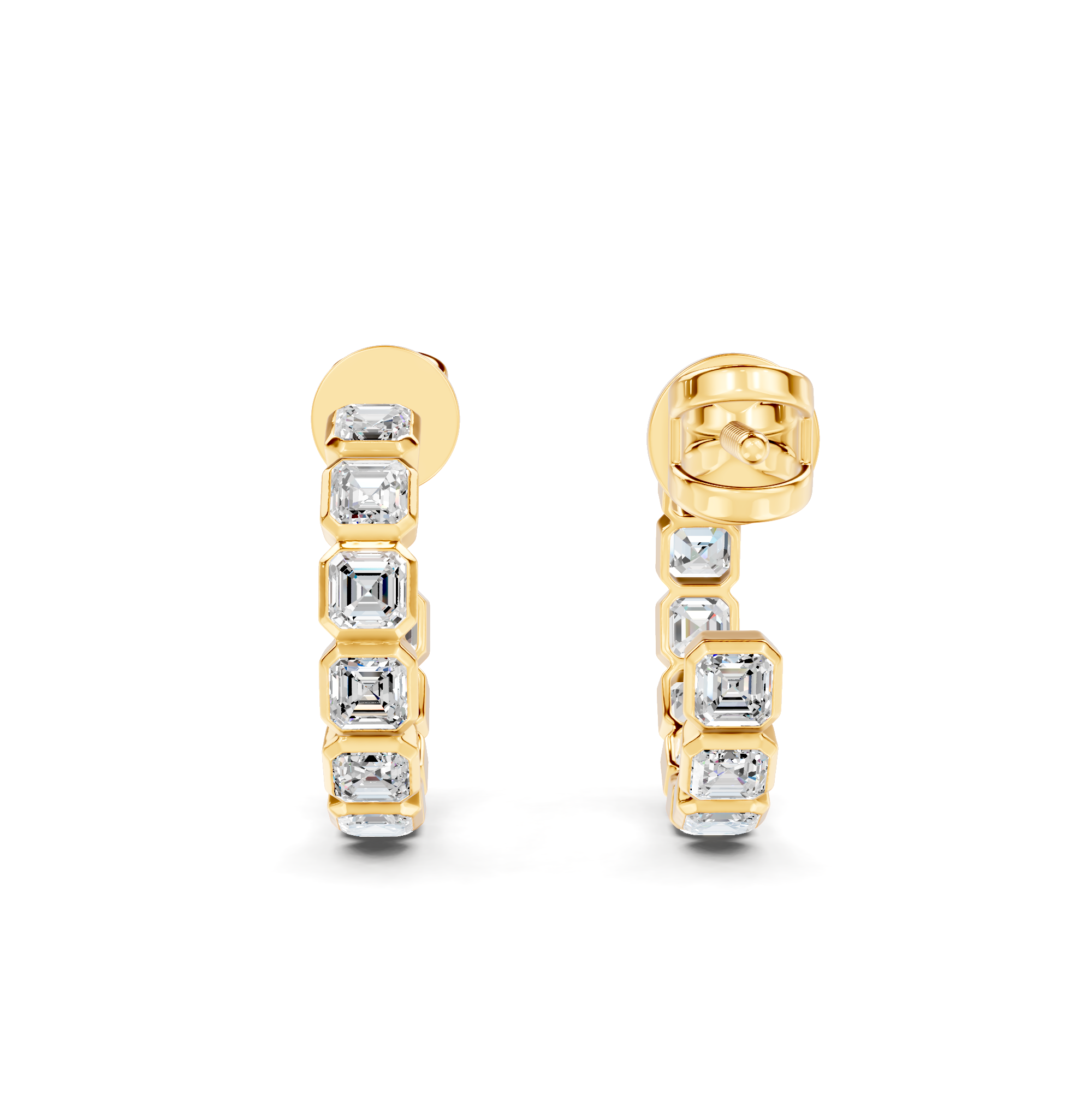 Diamond Cluster Earrings WSE249 - View 7