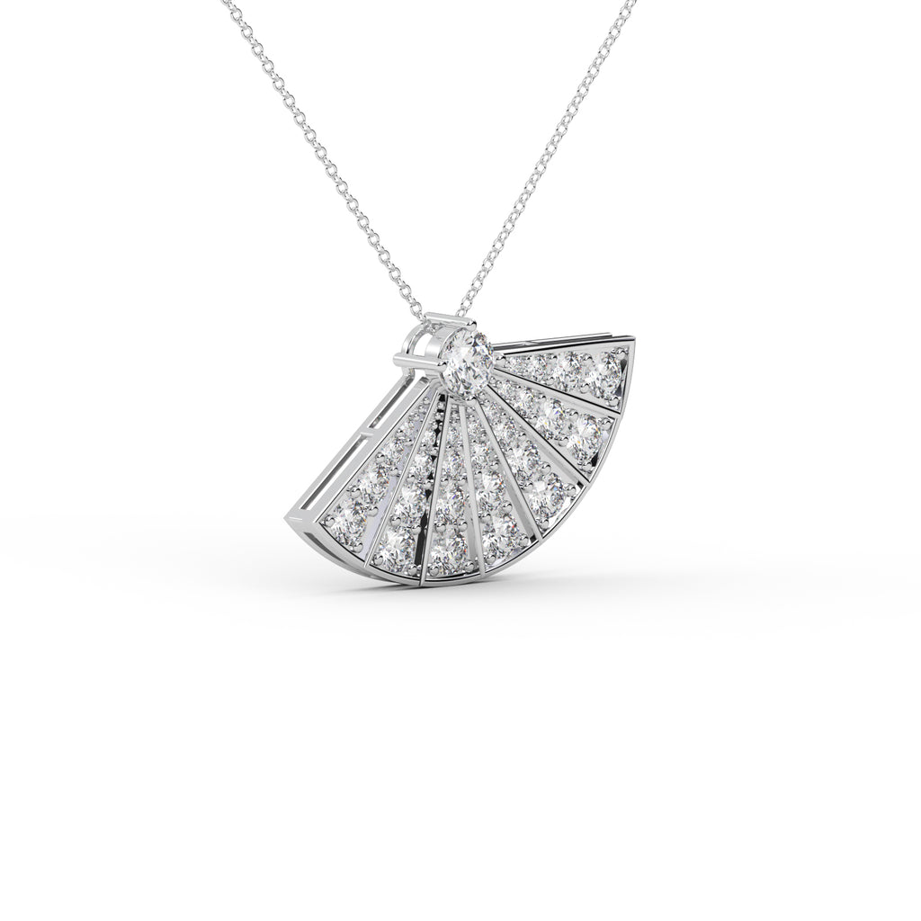 Diamond Cluster Pendant WSE184 - View 5