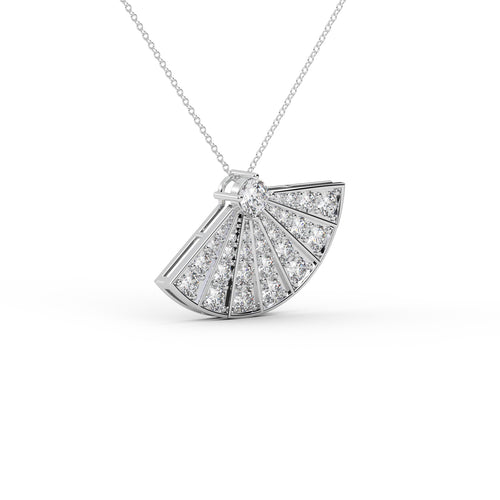 Diamond Cluster Pendant WSE184 - View 5