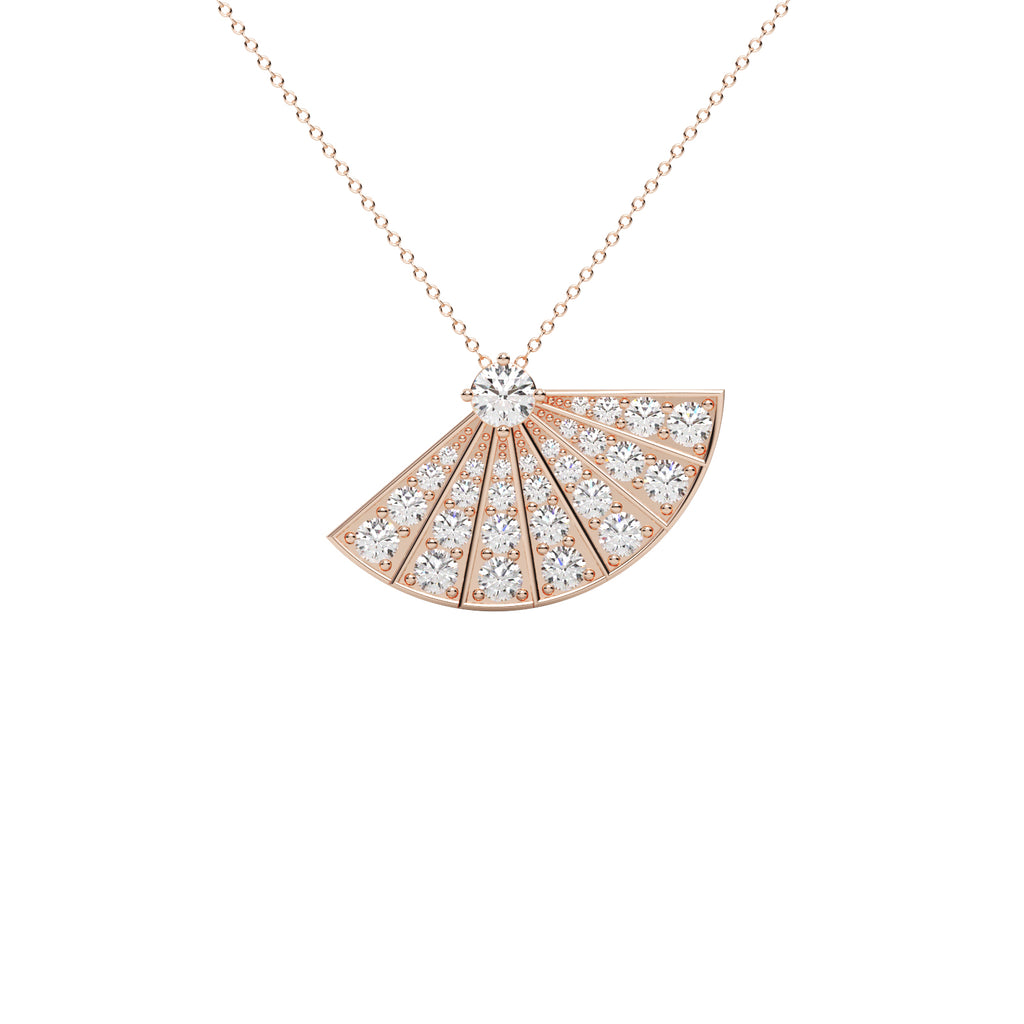 Diamond Cluster Pendant WSE184 - View 7