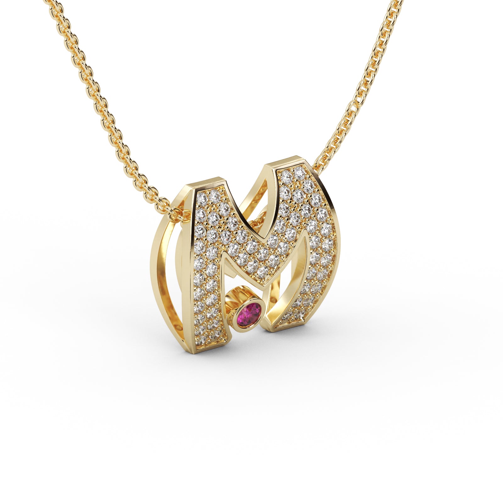 Diamond Square Pendant WSE204 - View 5