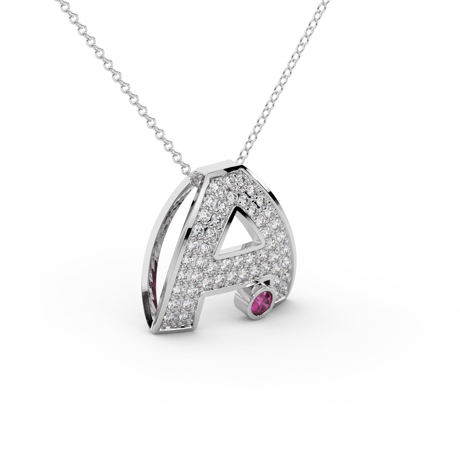 Diamond Floral Pendant WSE206 - View 6