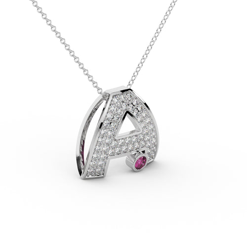 Diamond Floral Pendant WSE206 - View 6