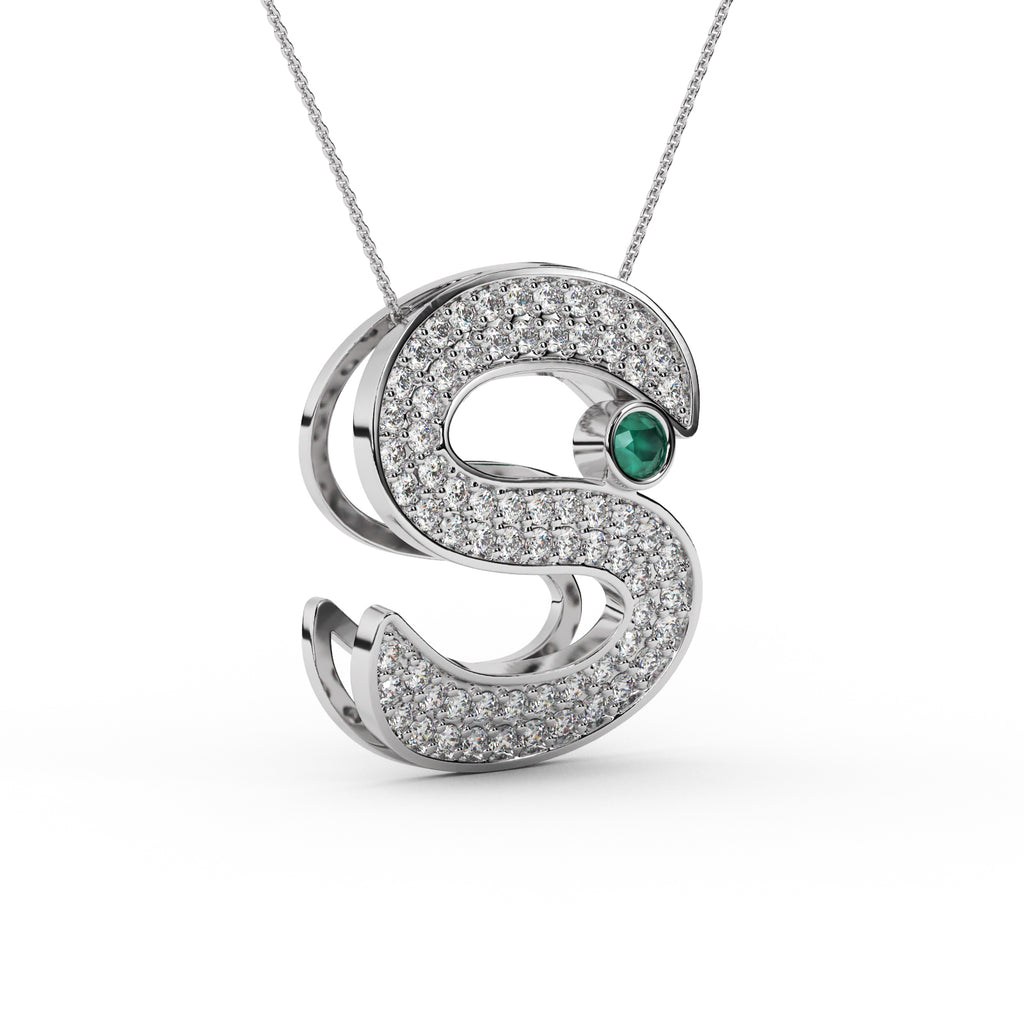 Diamond Halo Pendant WSE200 - View 4
