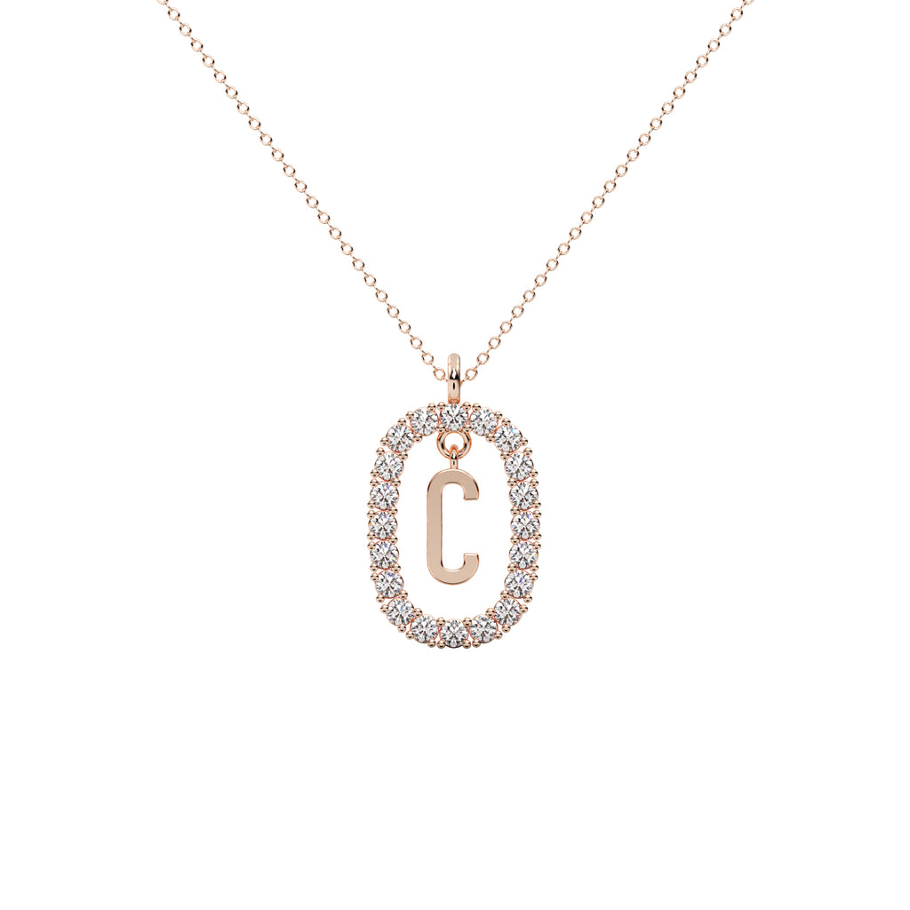 Diamond Pear Pendant WSE181 - View 5