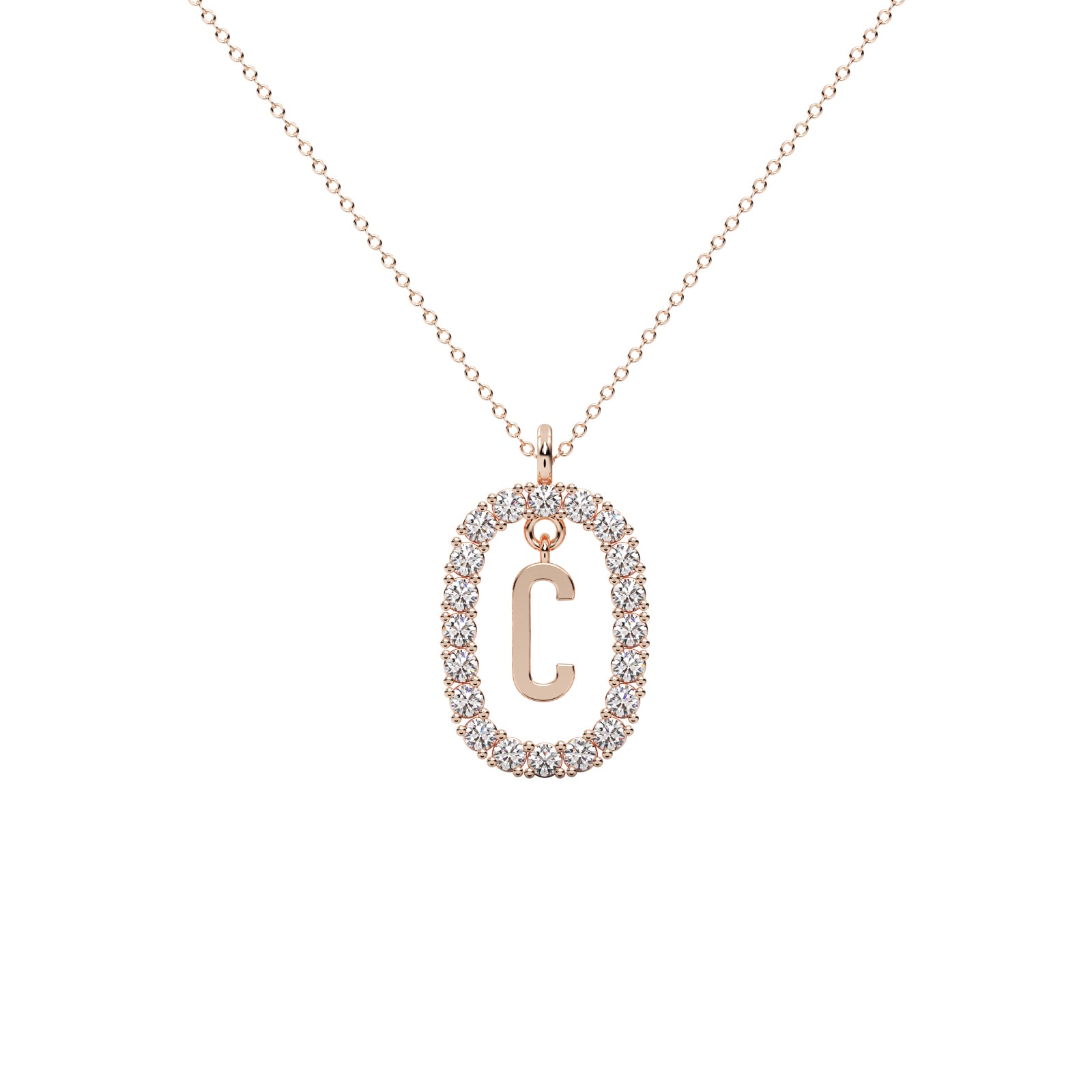 Diamond Pear Pendant WSE181 - View 5